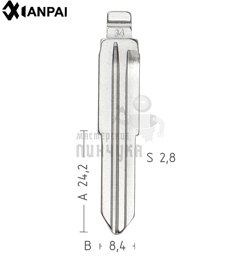 Лезвие  №34 KIA RIO  КНР
