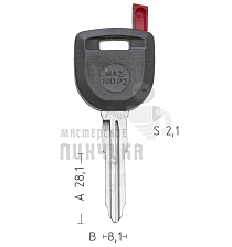T00MZ12RPA TP00MAZ-10DP2 MAZ13T0 а/пласт.с мест.п/чип MAZDA - Чертеж