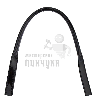 Ручка сумочная круглая с узким креплением 53см (4001-2) Китай Черный лак