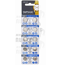 Батарейка GoPower G8/LR1120/LR55/391A/191 BL10 Alkaline 1.55V (10/1000/3600) - Чертеж