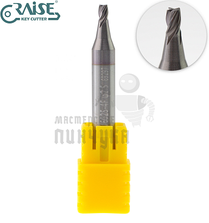 Вертик.фреза RAISE EW6025-4F ф2,5мм CARBIDE (ф2,5Х6Х40X4F)								 - Чертеж