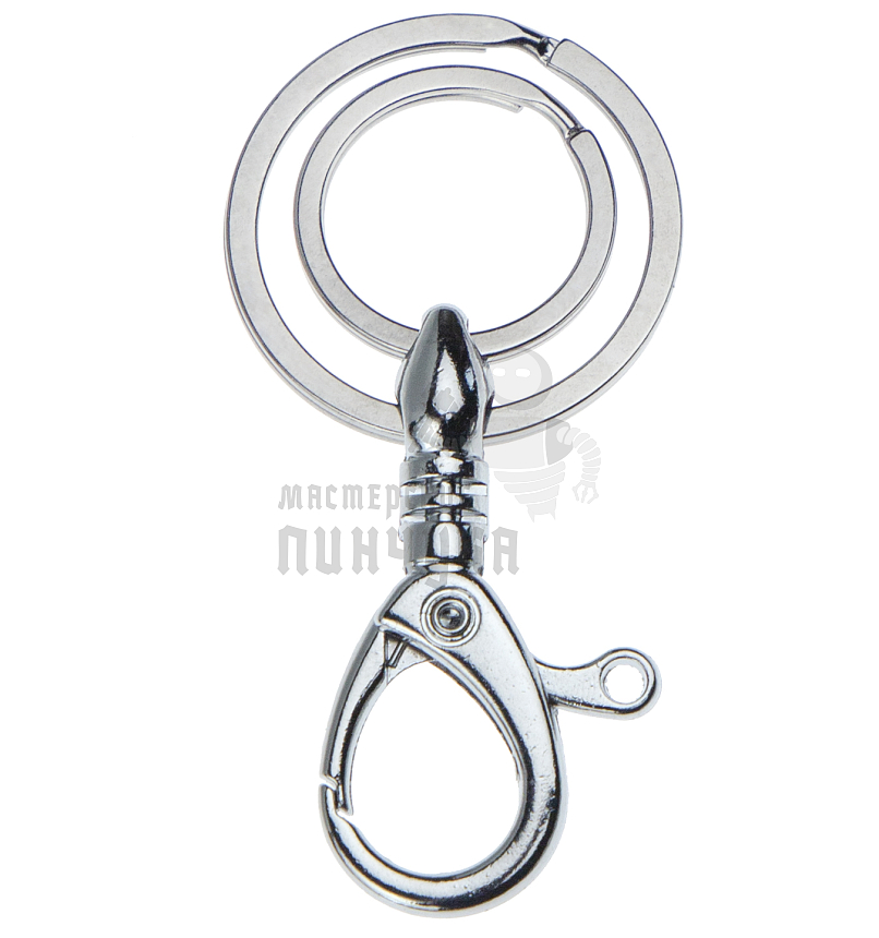 Карабин с двумя кольцами для ключей