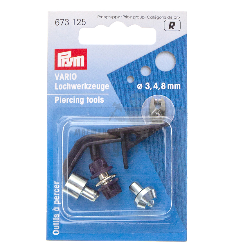Насадки-пробойники "PRYM" для щипцов Vario d3,4,8мм