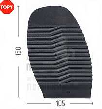 Проф. формованная Topy Serac 40 Черный - Чертеж