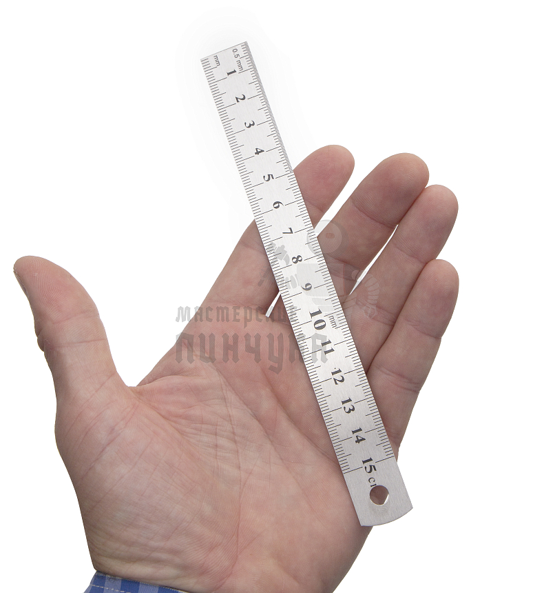 Линейка измерительная, 150 мм, металлическая Sparta