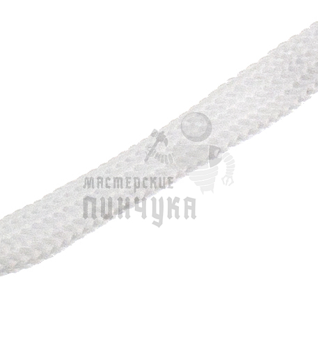 Шнурок белый, плоский стандартный 90 см (Art.430)