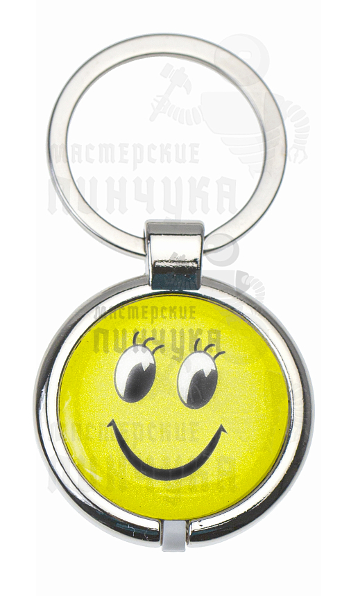 Брелок в стальном корпусе MIFARE Zero"Смайлики" // 30мм