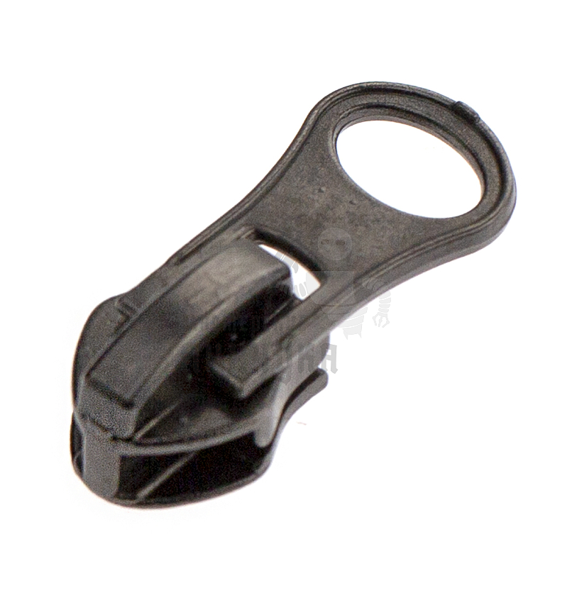 Бегунок для спиральной молнии, тип 7, автомат, "Груша", цв. никель темн.