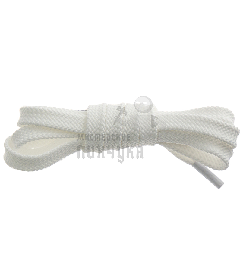 Шнурки плоские (тип 40), 80см, цв.белый