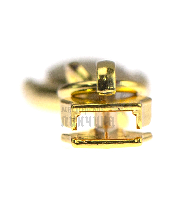 Бегунок для спиральной молнии, тип 5, сумочный N6 цв.золото