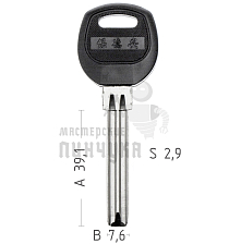 CANAS PSNJ 1P SAN-1P SANJIN ПОЛУКР.2ПАЗА 7.5X40MM КНР - Чертеж