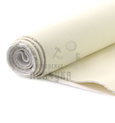 Искусственная кожа на микрофибре Soft Nappa молочный цв. (218-01), т.1,5мм 100см*140см