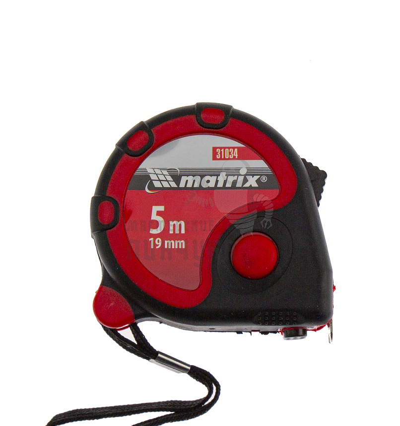 Рулетка Status 3 fixations,5 м х 19 мм,двухкомпонентный корпус,3 фиксации ленты Matrix