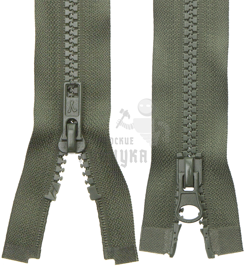 Молния Трактор "GAMMA" G3052 80 см Тип 5 разъёмная двухзамковая №315 хаки