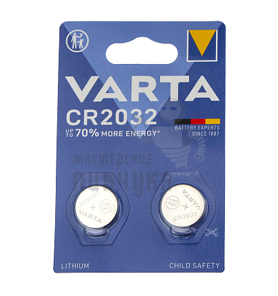 Батарейка VARTA CR2032 BL2 (2/10/300)
