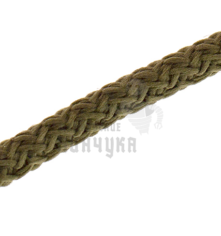 Шнурки круглые с наполнителем, 100см, цв.хаки