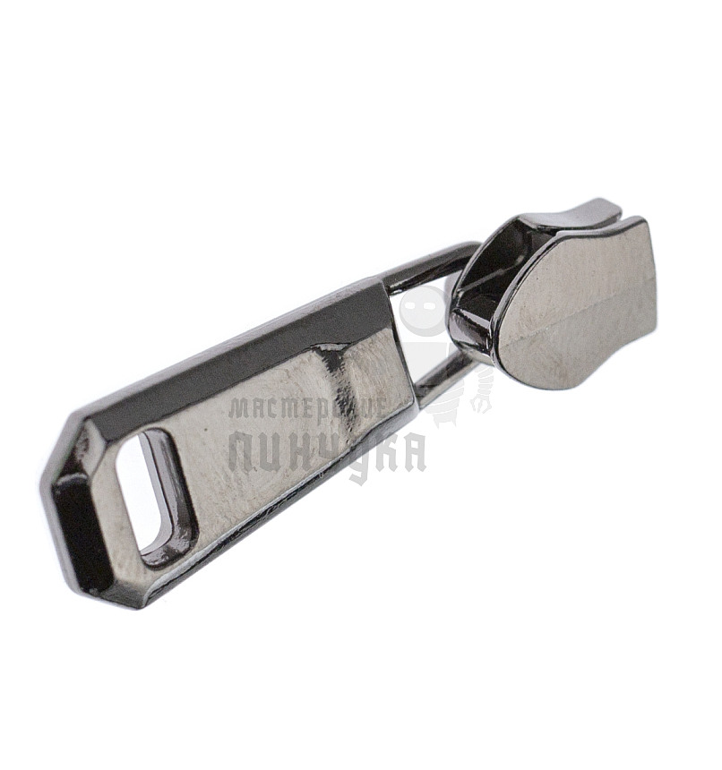 Бегунок для спиральной молнии, тип 5, сумочный N3, цв. черный никекль