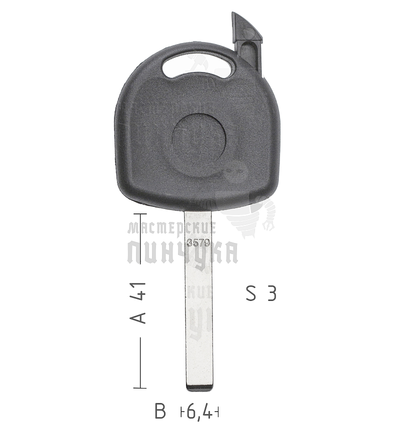 T00HF66PB TP00OP-11P HU100T0 а/пласт.с мест.п/чип OPEL-VAUXHALL