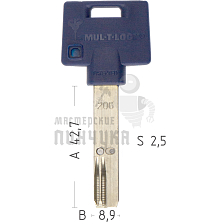 Mul-T-Lock: Профиль 206S Plus Original "INTERACTIVE" - Чертеж