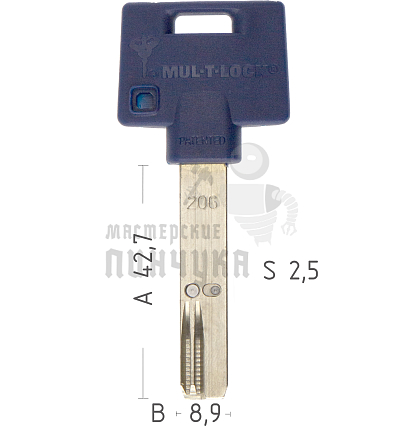 Mul-T-Lock: Профиль 206S Plus Original "INTERACTIVE"