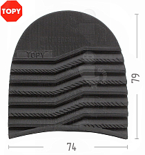 Набойки Topy  Serac, р-р 168, цв.чёрный (9) - Чертеж