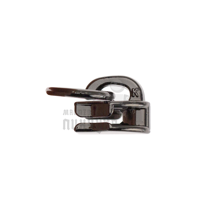 Бегунок сумочный Т7 "JX" (0157), нейлон, темная гальваника