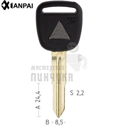 Заготовка ключа авто. пласт. TOYO9P  TY40RP79  TOY41RP  Mitsubishi КНР