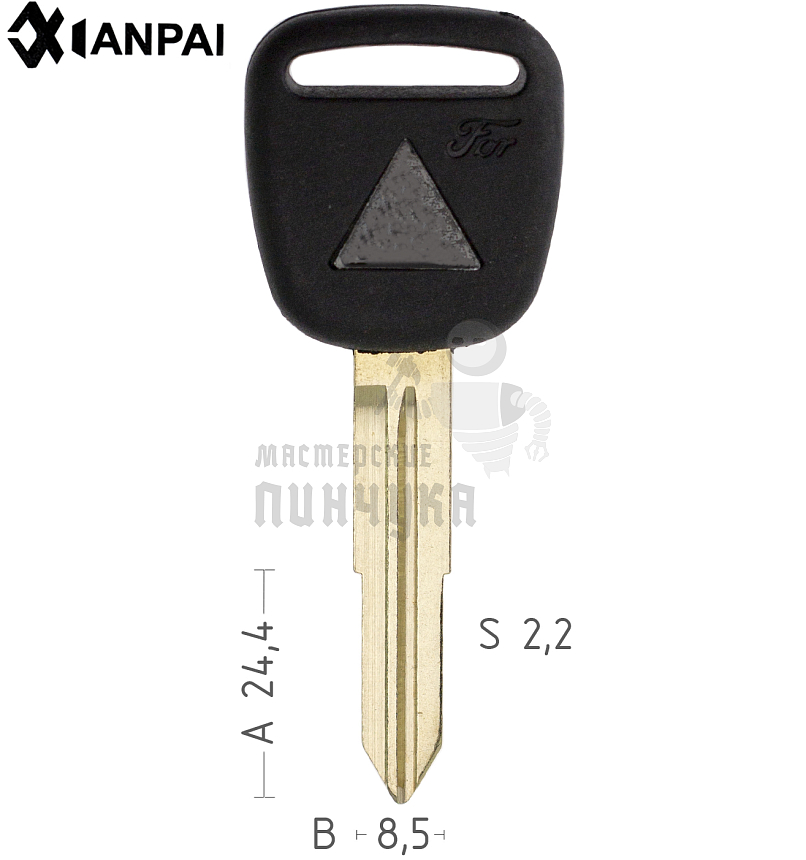 Заготовка ключа авто. пласт. TOYO9P  TY40RP79  TOY41RP  Mitsubishi КНР