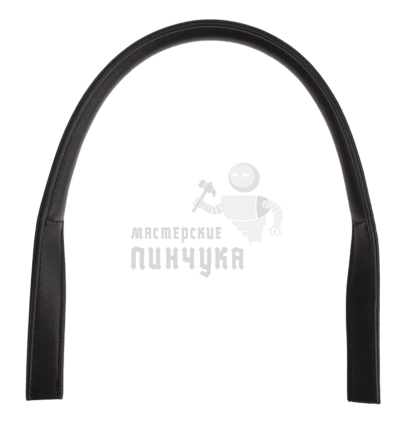 Ручка сумочная круглая с узким креплением 53см (4001-1) Китай Черный матовый