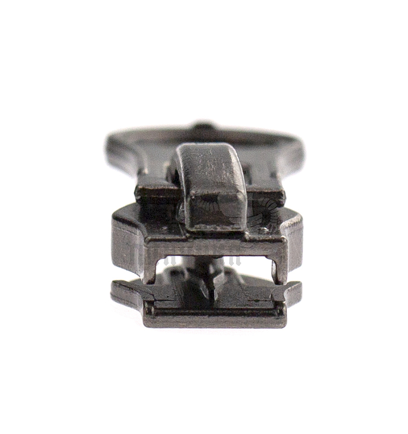 Бегунок для спиральной молнии, тип 7, автомат, "Груша", цв. никель темн.
