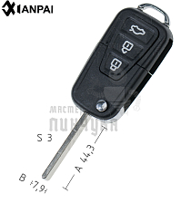 Корпус LIFAN OP-11P HU100 3кн КНР - Чертеж