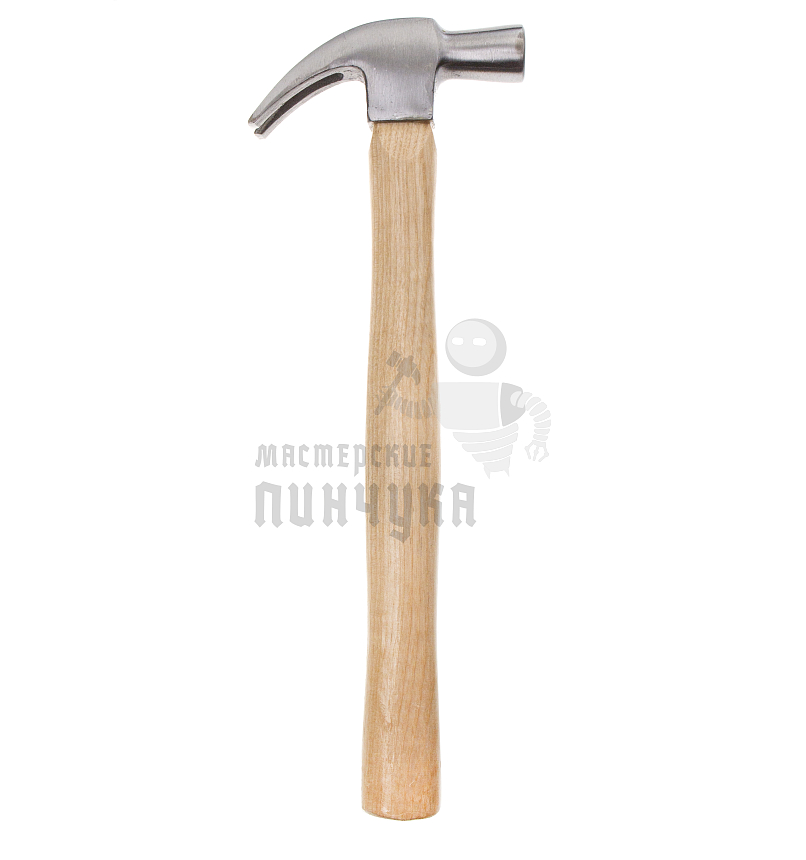 Молоток-гвоздодер, 225 г, боек 22 мм, деревянная рукоятка Sparta
