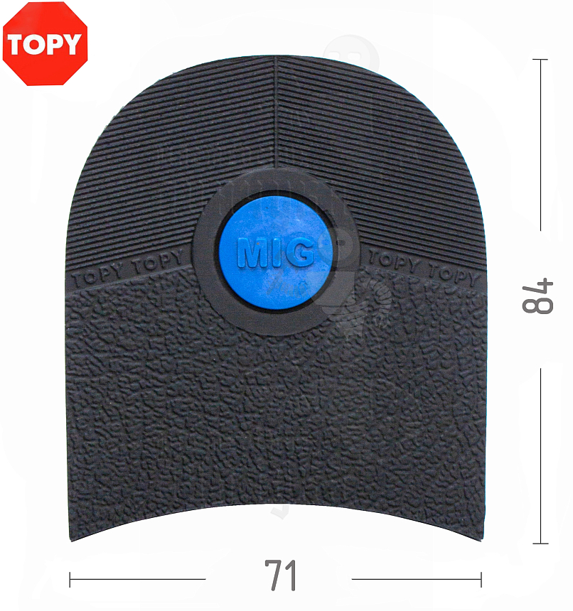 Набойки Topy  Mig 168, цв. Чёрный (9)