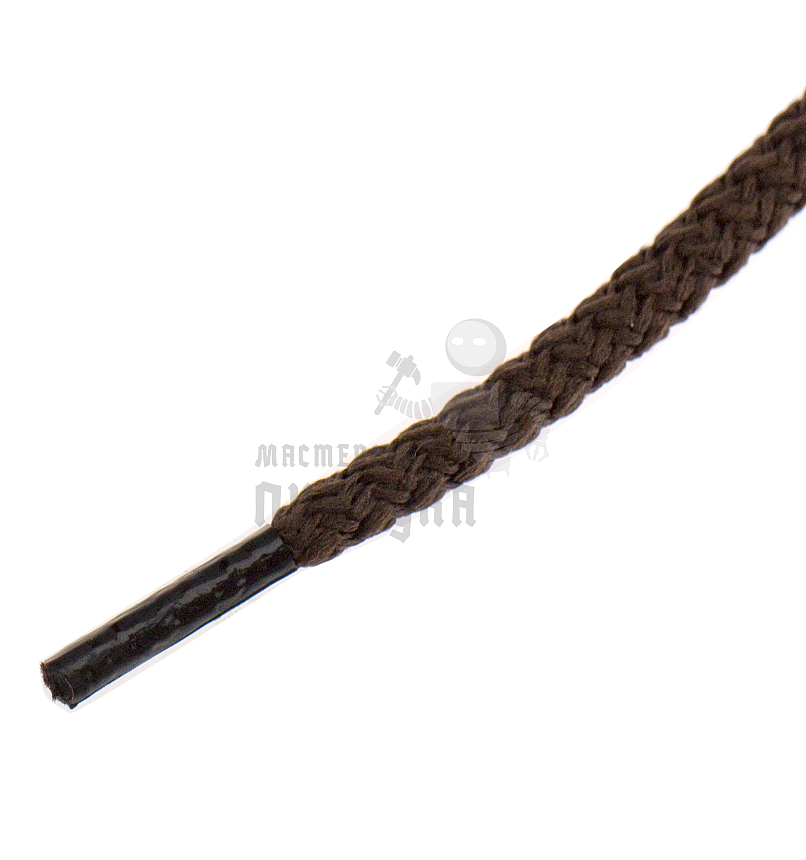 Шнурки круглые с наполнителем, 80см, цв.коричневый