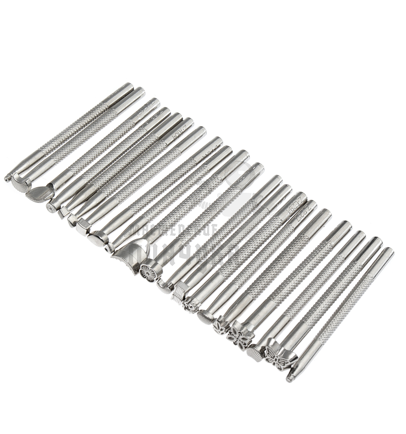 Набор для тиснения на коже (20 фигурных штампов)