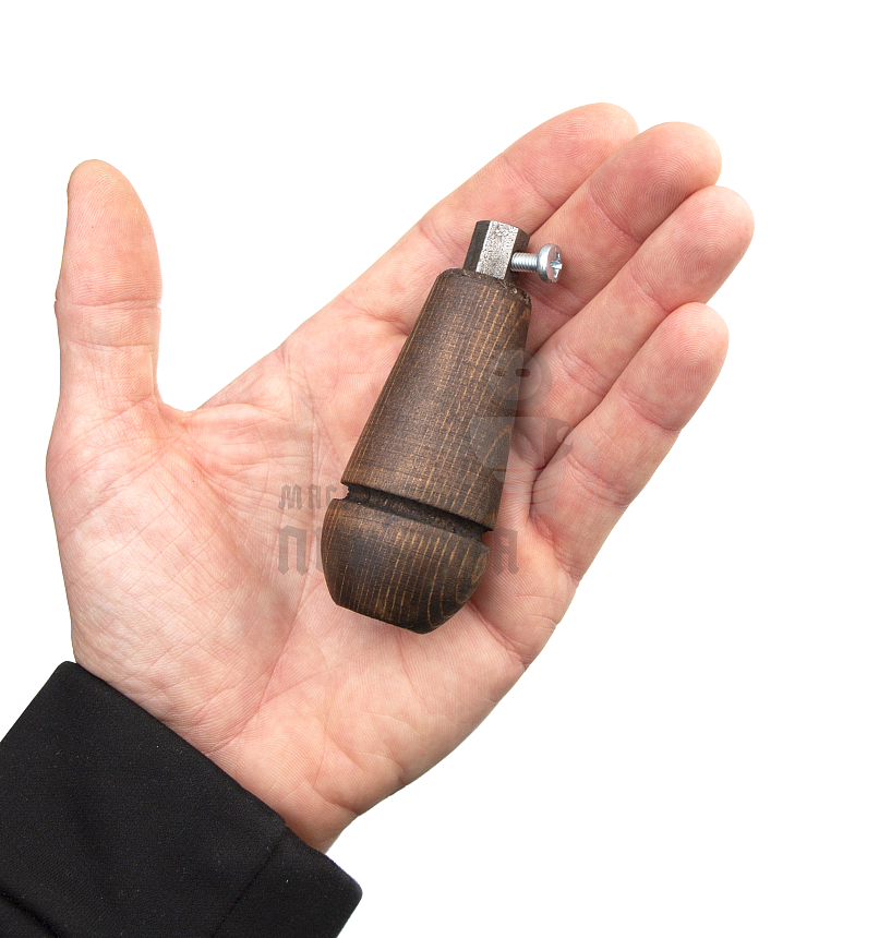 Ручка цанговая деревянная, 7см