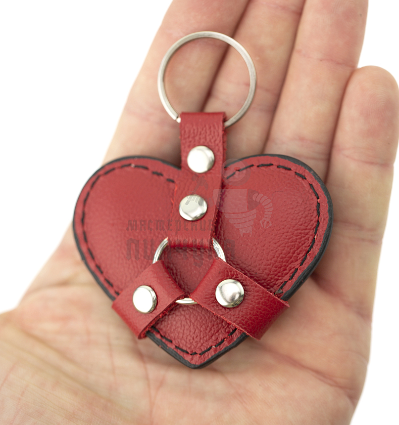 Брелок Сердце, цв.красный