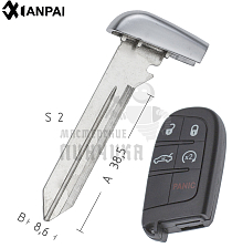 Лезвие CHR-15 CY24 CY62  КНР - Чертеж