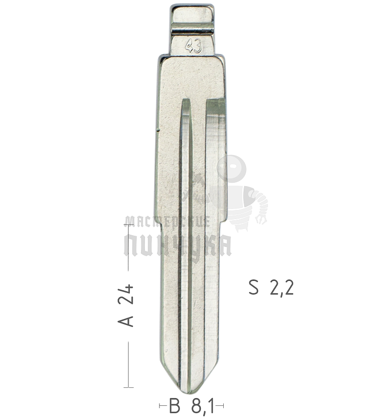 Лезвие №43 CHERY A5 КНР