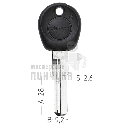 ПЛАСТ.ДЛИН УПОР 2 ПАЗ  КНР 27,8*9,2*2,7mm