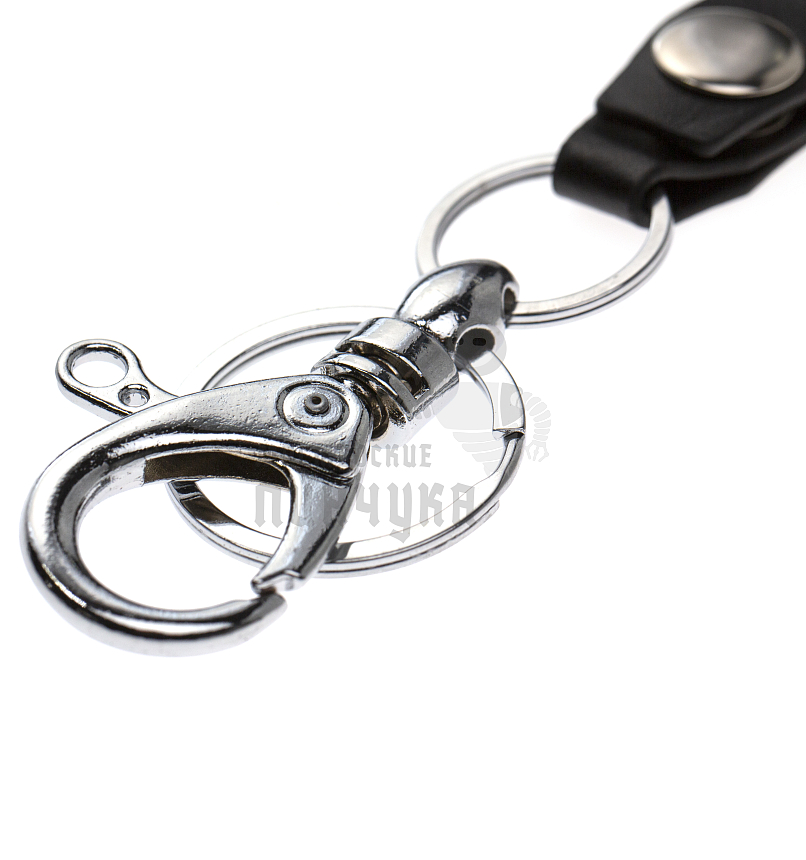 Брелок "Петля" с карабином и кольцом для ключей