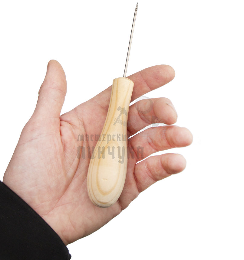 Шило "Сапожное" (с крючком) Т.2,0 деревянная ручка