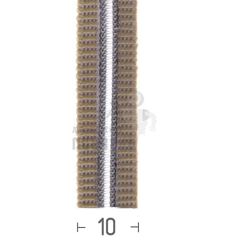 Резинка с просечкой 10мм, бежевая