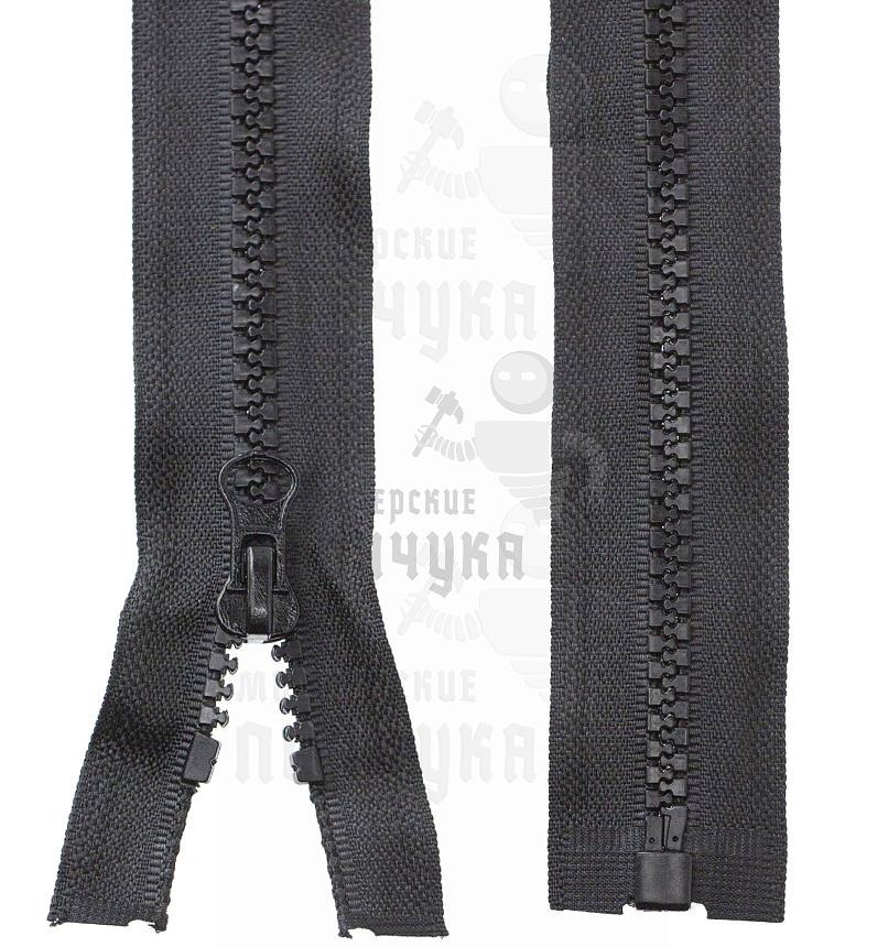 Молния тракторная, тип 5, 95см, цв. черный