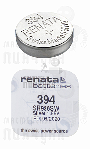 Батарейка часовая RENATA R394 SR936SW BL1 (1/10/100) - Чертеж