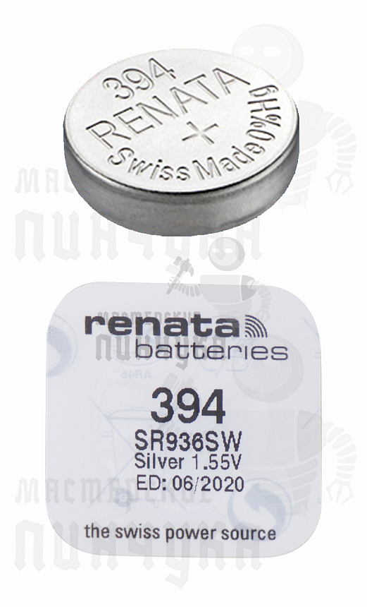 Батарейка часовая RENATA R394 SR936SW BL1 (1/10/100)