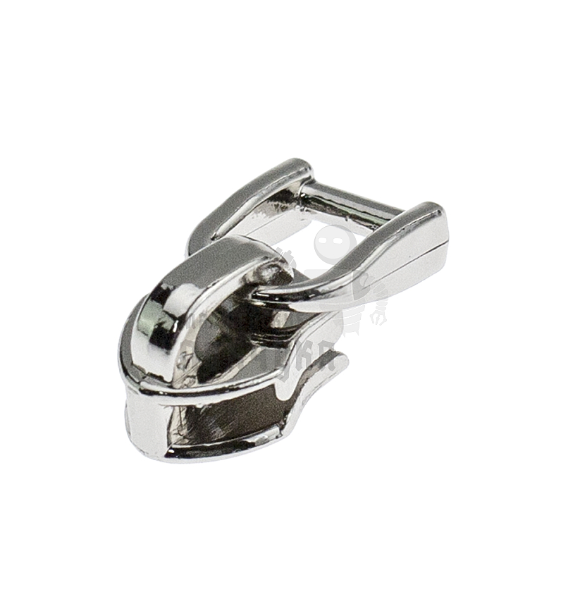 Бегунок сумочный Т7 "JX" (0493), нейлон, светлая гальваника