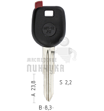 TP00MIT12P2 T00MIT7PB а/пласт.с мест.п/чип Mitsubishi  - Чертеж