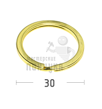 КОЛЬЦО ЗОЛОТО 30D ПЛОСКОЕ - Чертеж