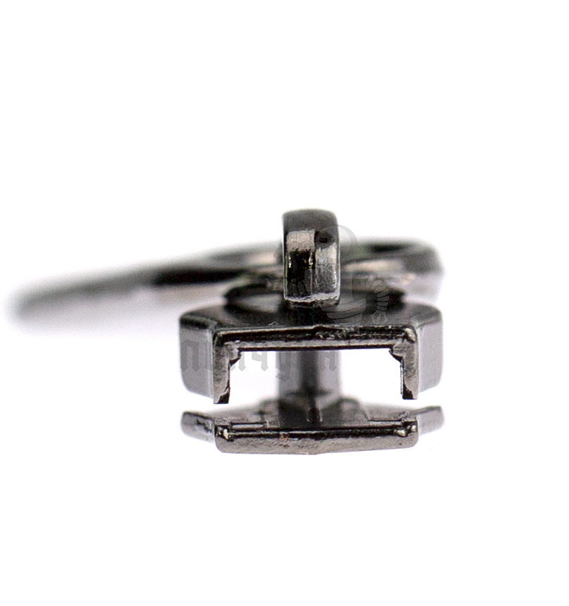 Бегунок для спиральной молнии, тип 5, сумочный N12 цв. никель темн.